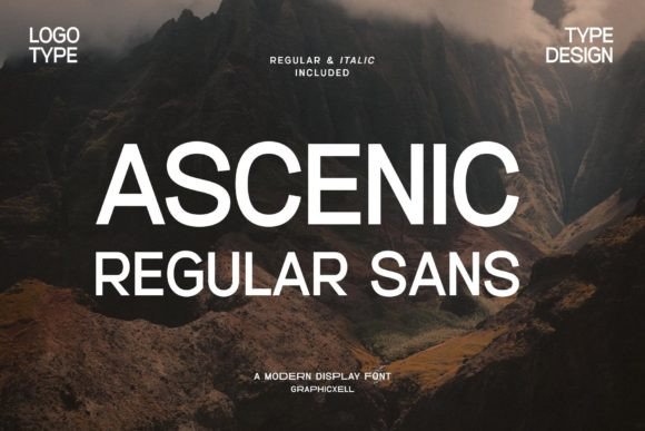 Ascenic: Crafting Modern Visual Identity with Sleek Sans-Serif Design