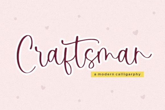 Craftsman: The Modern Handwritten Font for Authentic Branding