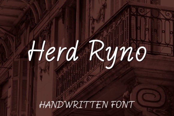 Herd Ryno: The Handwritten Font That Brings Authenticity to Your Design Projects
