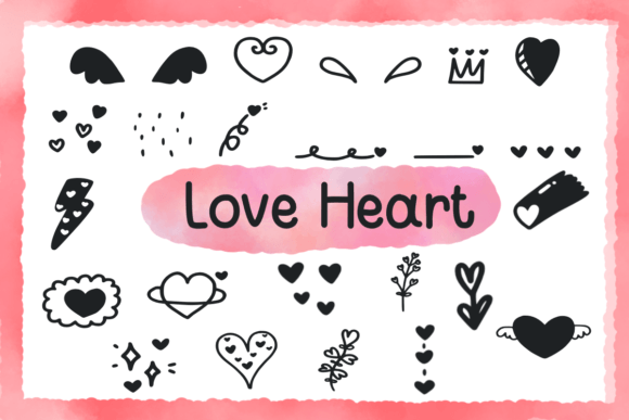 Love Heart: The Hand-Drawn Dingbats Font for Creative Projects