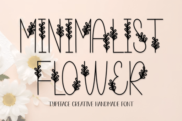 Minimalist Flower: A Sweet, Friendly Decorative Font for Creative Projects