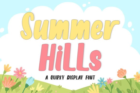 Summer Hills: A Playful Display Font for Creative Projects